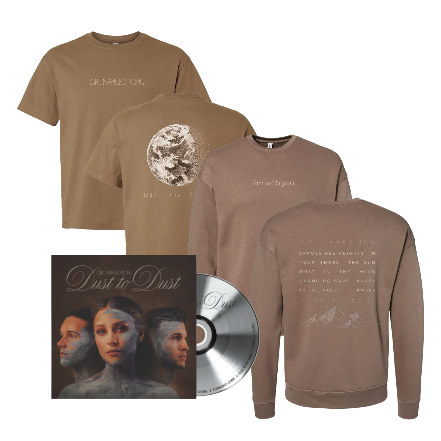 Bundle: T-Shirt & Crewneck & Signed CD! – Girl Named Tom Store